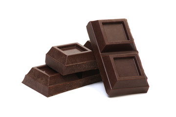  chocolate bar isolated on white