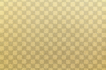 金の和紙 市松模様 テクスチャ