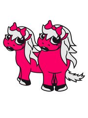freundinnen 2 paar pärchen team seitlich hübsch schön girl frau weiblich mädchen kleines süßes niedlich pony fohlen junges baby kind comic clipart cartoon pferd
