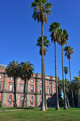 Napoli.  Reggia di Capodimonte, costruita a partire dal 1738 per volere di Re Carlo di Borbone, è un palazzo reale, con annesso un parco. Fu la residenza storica dei Borbone di Napoli. 