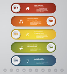 Design clean number banners template/graphic or website layout. Vector.