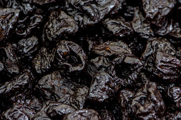 closeup shoot of the dry plums