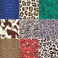 Foto op Canvas seamless animal skin pattern © kidstudio852