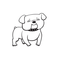 Obraz na płótnie Canvas Cartoon dog