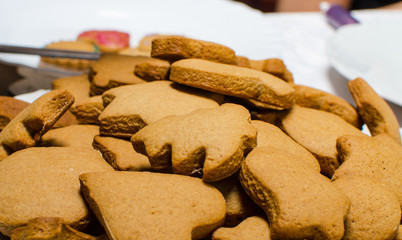 Baking christmas gingerbread