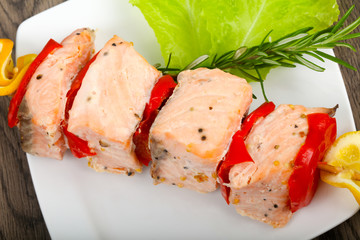 Salmon Skewer