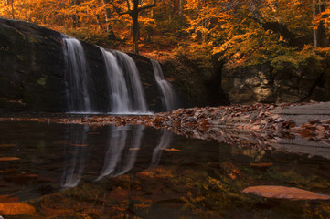  Waterfall and Beautiful Reflection