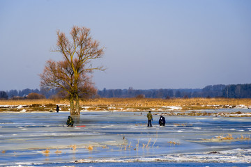 Zimowe wędkowanie na Narwi © podlaski49