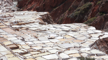 Salinas de Maras en Peru