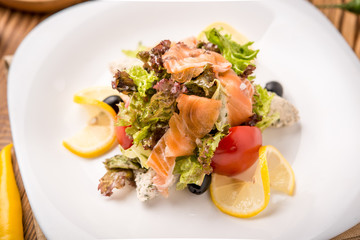 beautiful and tasty food on a plate