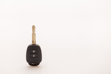 Car key on table