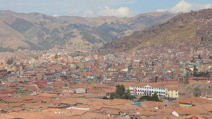 Vista de la ciudad de Cusco, Perú