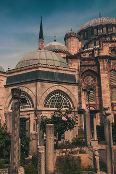 View of the Sehzade Mosque(Mosque of the Prince), Ottoman imperial mosque. Istanbul. Turkey.