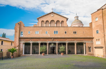 Basilica of Saints John and Paul on the Caelian Hill in Rome, Italy. 