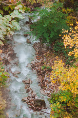 The valley of hot spring