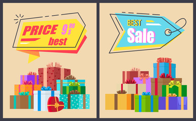 Best Sale End Price Label with Lace Promo Presents