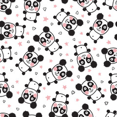 Fototapeta na wymiar panda body pattern