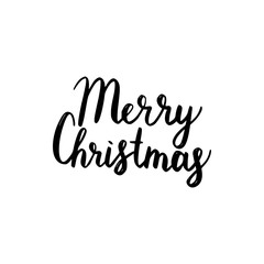 Merry Christmas brush lettering