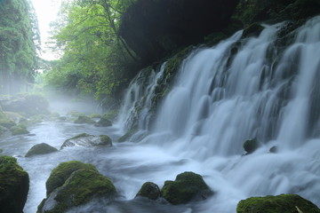 元滝伏流水　Mototaki waterfall / Nikaho, Akita, Japan