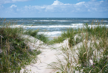 Dunes and sea