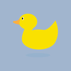 Rubber Duck Logo Vector