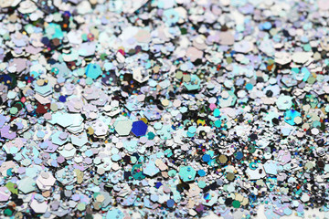 Heap of colourful confetti background