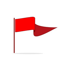 Flag red sign