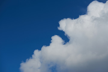 One cloud on deep blue heaven