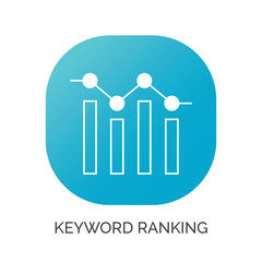 keyword ranking graph icon
