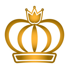 Isolated royal crown