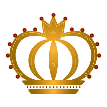 Isolated royal crown