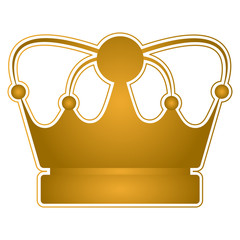 Isolated royal crown