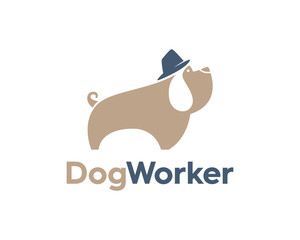 Dog Worker use Top Hat Modern log