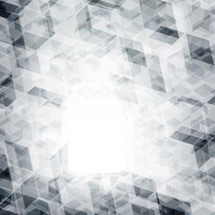 Abstract geometric white and gray with space modern design on Light gray silver background, vector illustration