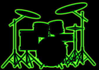 Neon Drum Kit