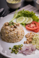 fried rice with fish