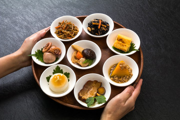 ごはんとおかずいろいろ　Side dishes of rice japanese food