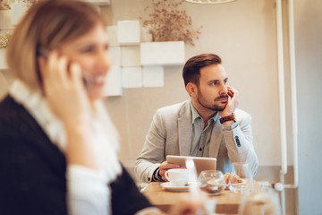 Businessman On A Break