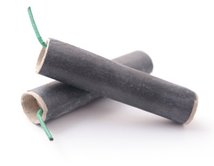 two petard isolated on white background