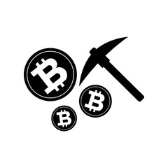 Bitcoin sign vector