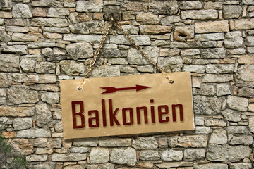 Schild 235 - Balkonien