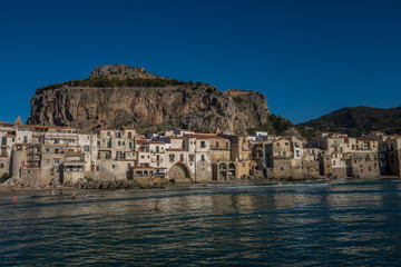 City of Cefalu with Rocca
