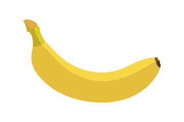 Banana. Vector Illustration Of A Single Banana.