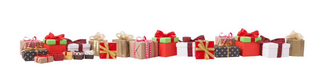 Gift boxes banner.