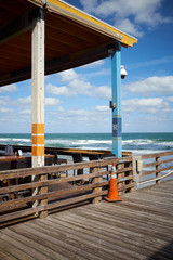 Open air restaurant on the waterfront in Florida