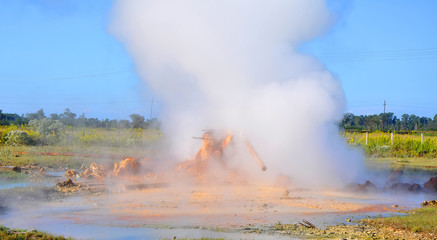 Hot spring. Kyndyg village, Abkhazia