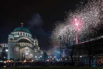 Orthodox New Year's Fireworks