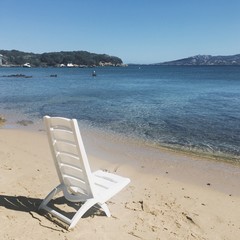 deck chair in Sardinia, Spain