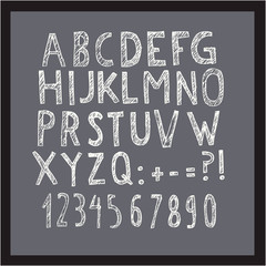 Font - pismo ręcznie rysowane  - 183114839