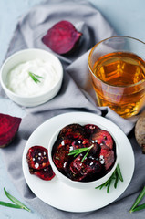 Rosemary sea salt beet chips